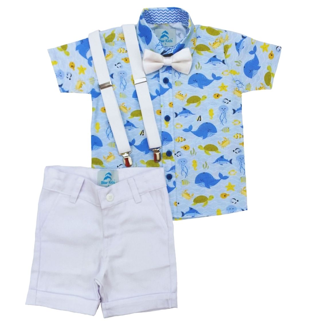 roupa infantil fundo do mar